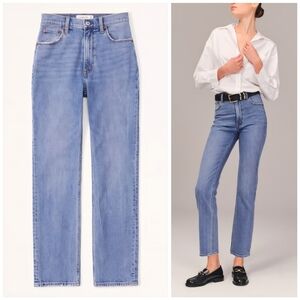 Abercrombie & Fitch Blue Straight Leg Jeans